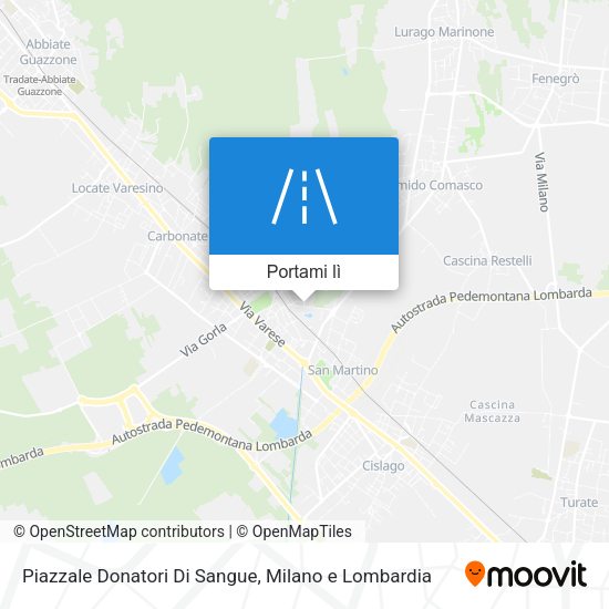Mappa Piazzale Donatori Di Sangue