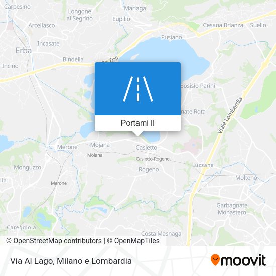 Mappa Via Al Lago