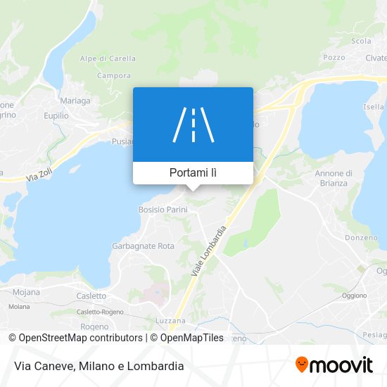 Mappa Via Caneve