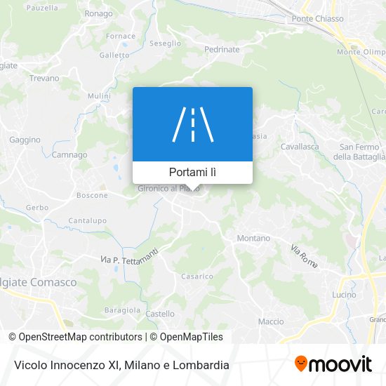 Mappa Vicolo Innocenzo XI