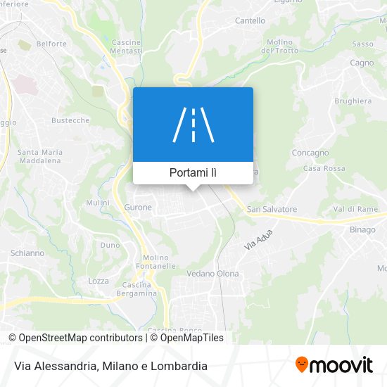 Mappa Via Alessandria