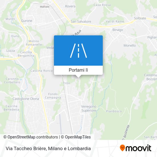 Mappa Via Taccheo Brière