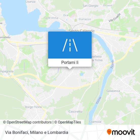 Mappa Via Bonifaci