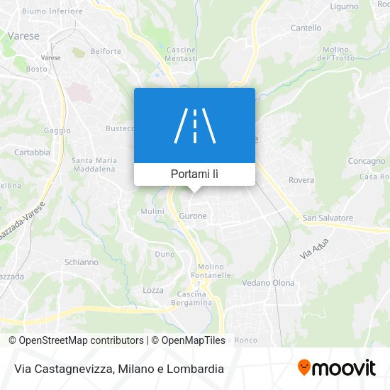 Mappa Via Castagnevizza