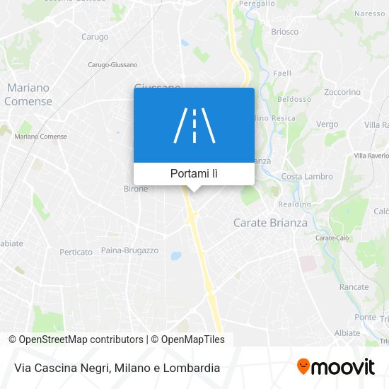 Mappa Via Cascina Negri