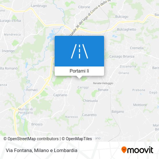 Mappa Via Fontana