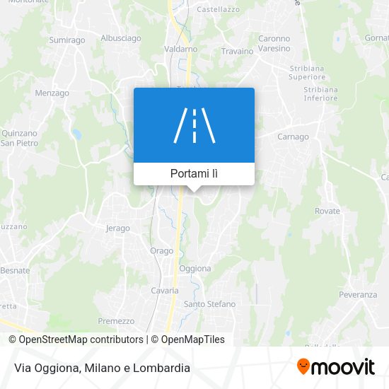Mappa Via Oggiona