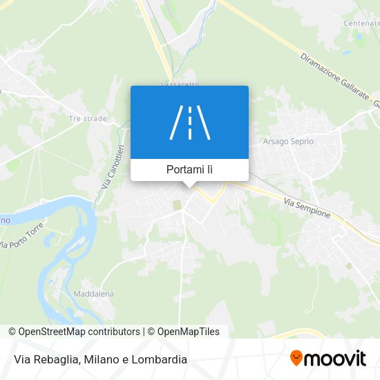 Mappa Via Rebaglia