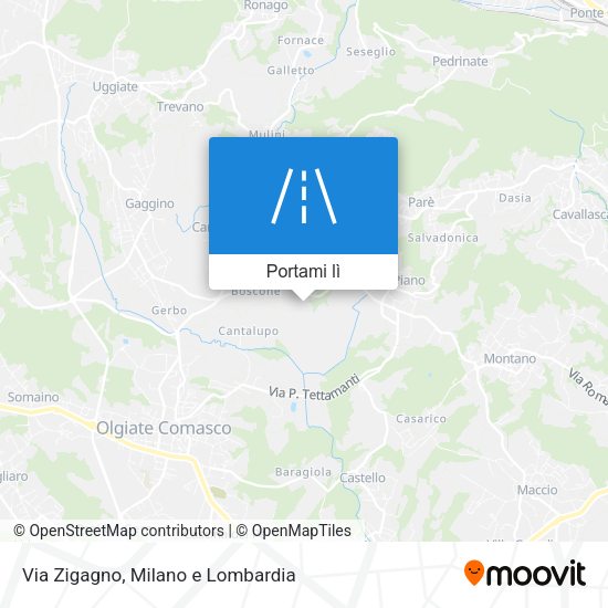 Mappa Via Zigagno