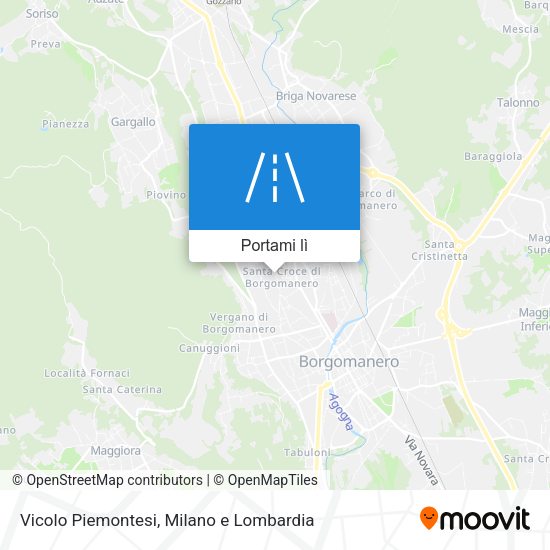 Mappa Vicolo Piemontesi