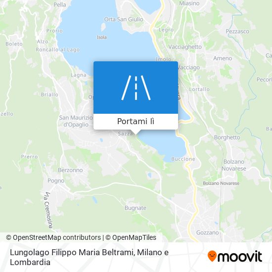 Mappa Lungolago Filippo Maria Beltrami