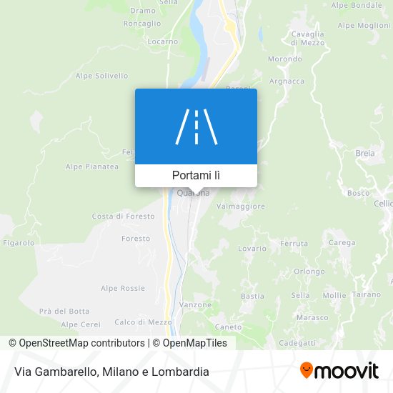 Mappa Via Gambarello