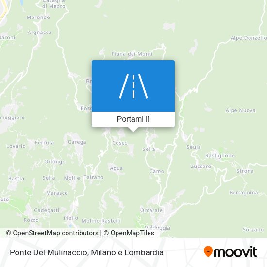 Mappa Ponte Del Mulinaccio