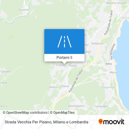 Mappa Strada Vecchia Per Pisano