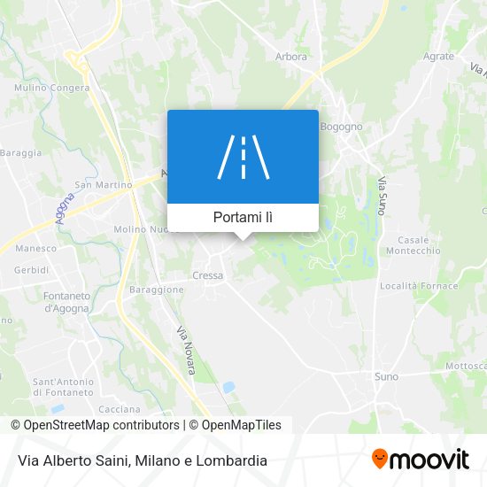 Mappa Via Alberto Saini