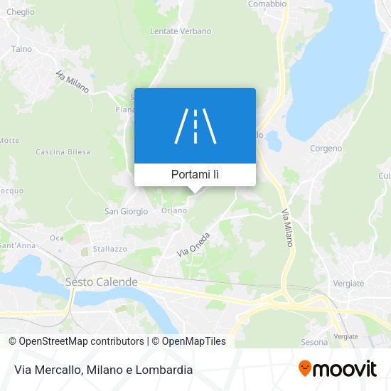 Mappa Via Mercallo