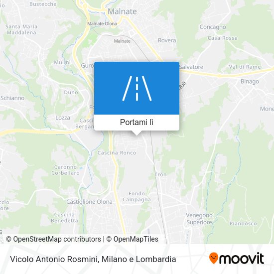 Mappa Vicolo Antonio Rosmini