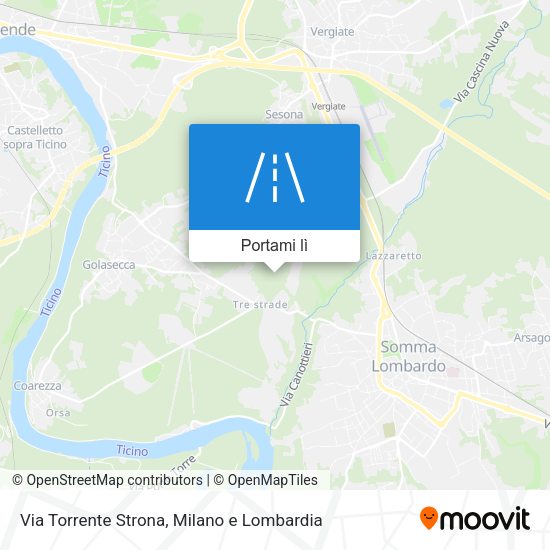 Mappa Via Torrente Strona