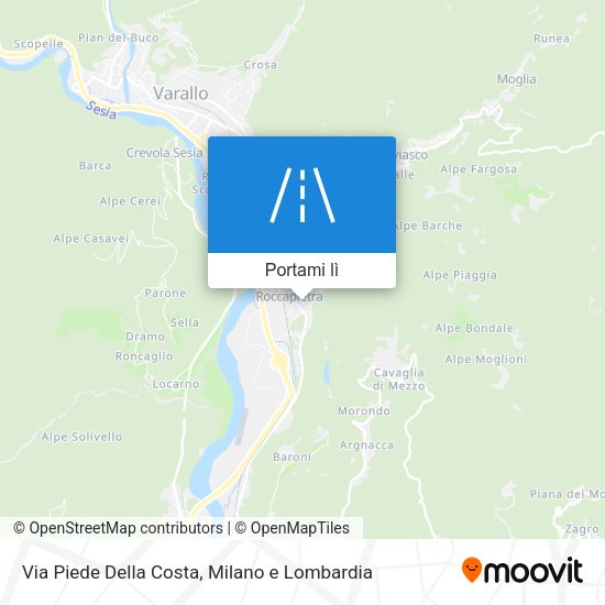 Mappa Via Piede Della Costa