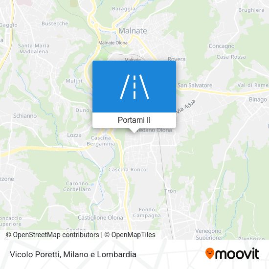 Mappa Vicolo Poretti