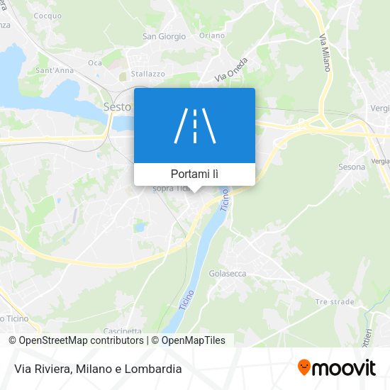 Mappa Via Riviera