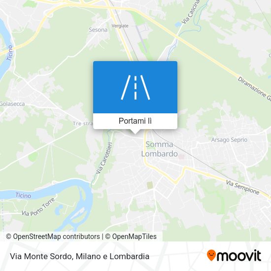 Mappa Via Monte Sordo