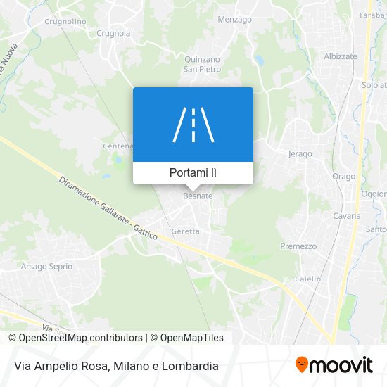 Mappa Via Ampelio Rosa