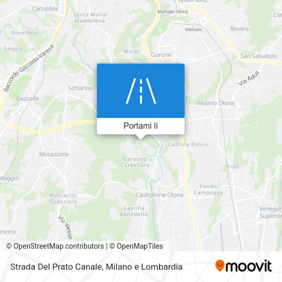 Mappa Strada Del Prato Canale