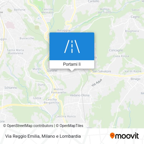 Mappa Via Reggio Emilia