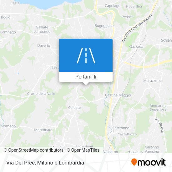 Mappa Via Dei Preé