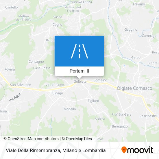 Mappa Viale Della Rimembranza
