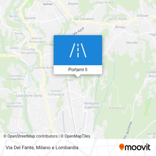 Mappa Via Del Fante
