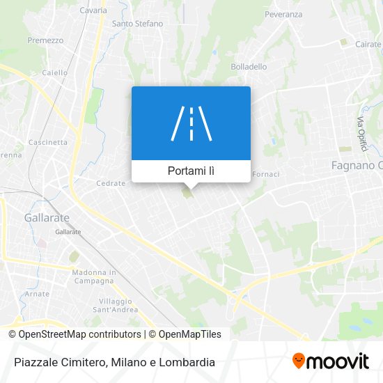 Mappa Piazzale Cimitero