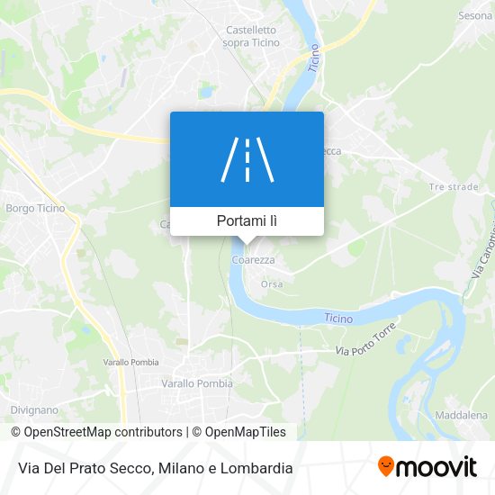 Mappa Via Del Prato Secco