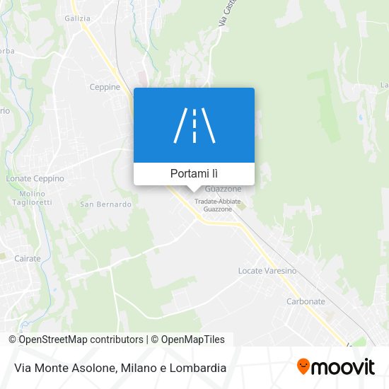 Mappa Via Monte Asolone