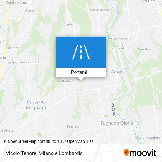 Mappa Vicolo Tenore