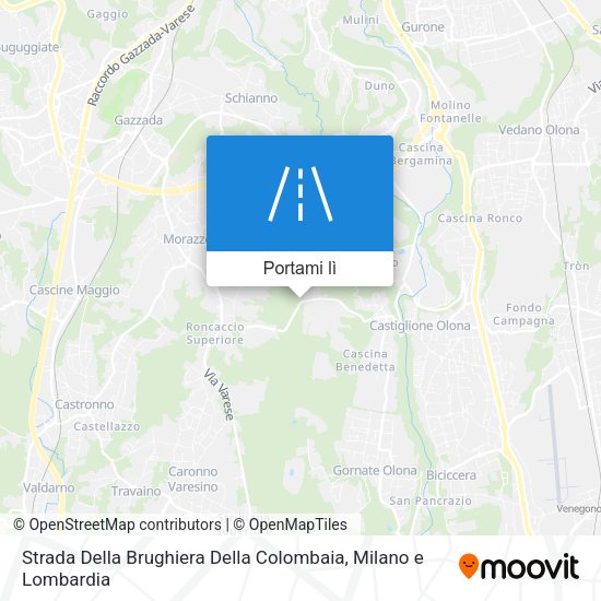 Mappa Strada Della Brughiera Della Colombaia