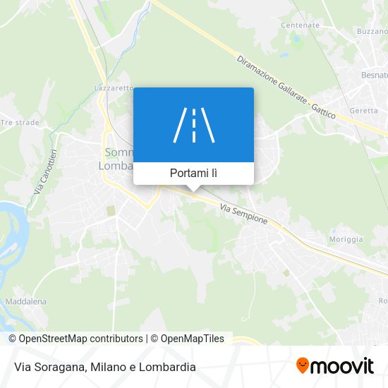 Mappa Via Soragana