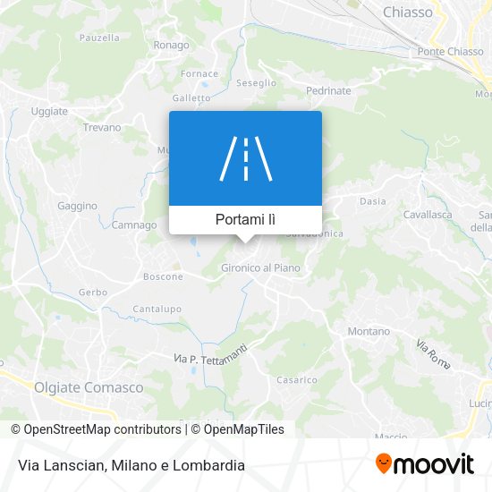 Mappa Via Lanscian