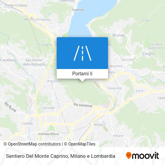 Mappa Sentiero Del Monte Caprino