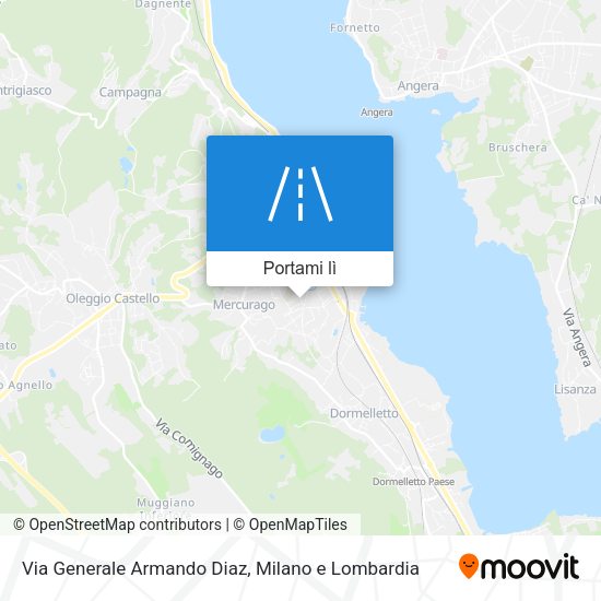 Mappa Via Generale Armando Diaz