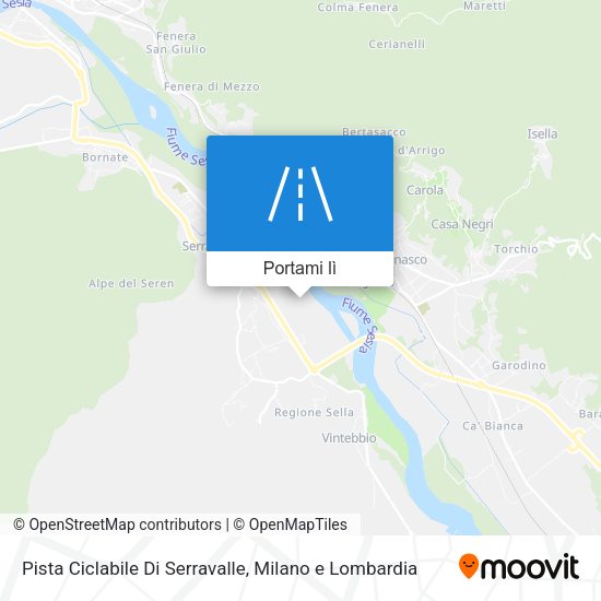 Mappa Pista Ciclabile Di Serravalle