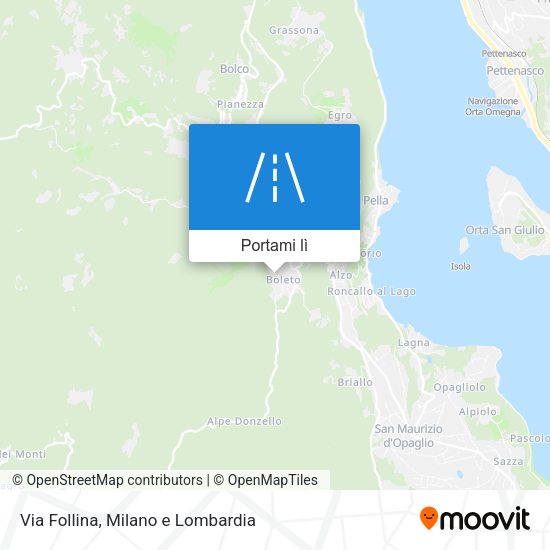 Mappa Via Follina