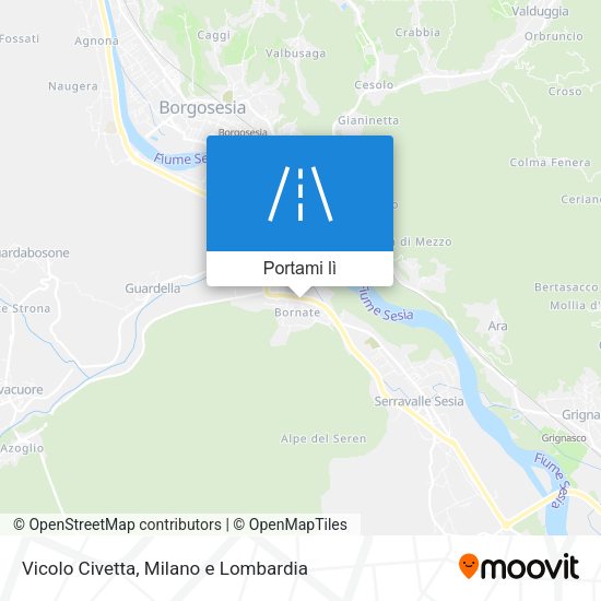 Mappa Vicolo Civetta