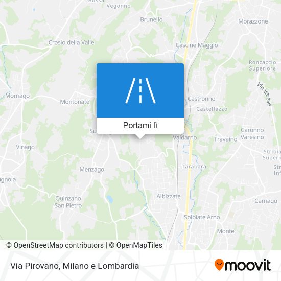 Mappa Via Pirovano