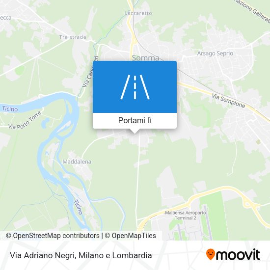 Mappa Via Adriano Negri