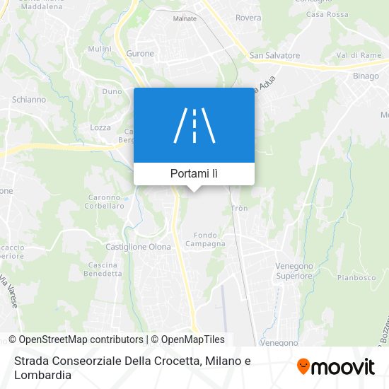 Mappa Strada Conseorziale Della Crocetta