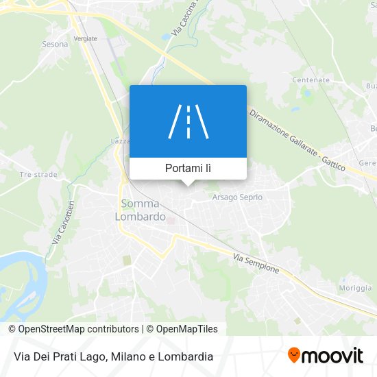Mappa Via Dei Prati Lago