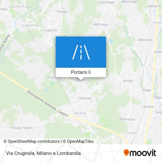 Mappa Via Crugnola