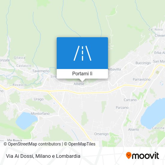 Mappa Via Ai Dossi